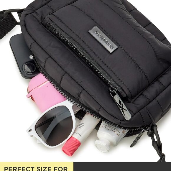 Women's Crossbody Bag Nylon Small Quilted Lightweight Travel Phone Purse - Picture 7 of 7